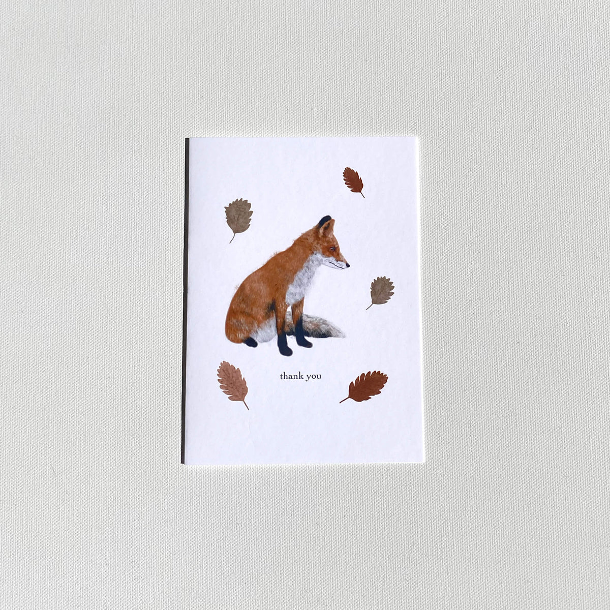 Fox "Thank You" Card