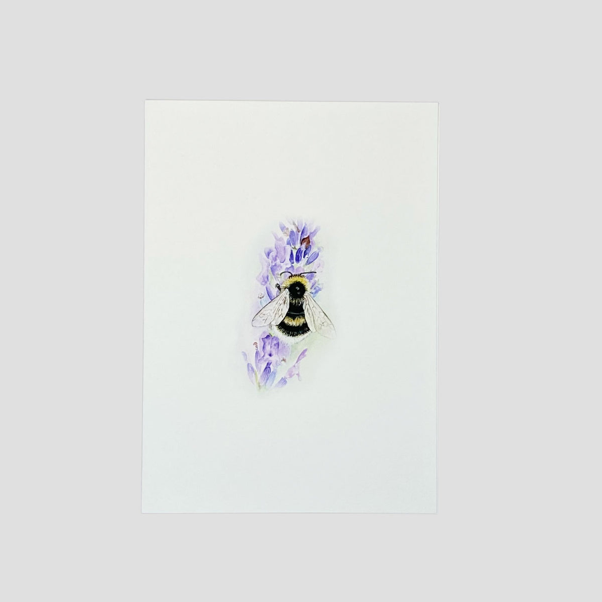 Bee in the Lavender Card