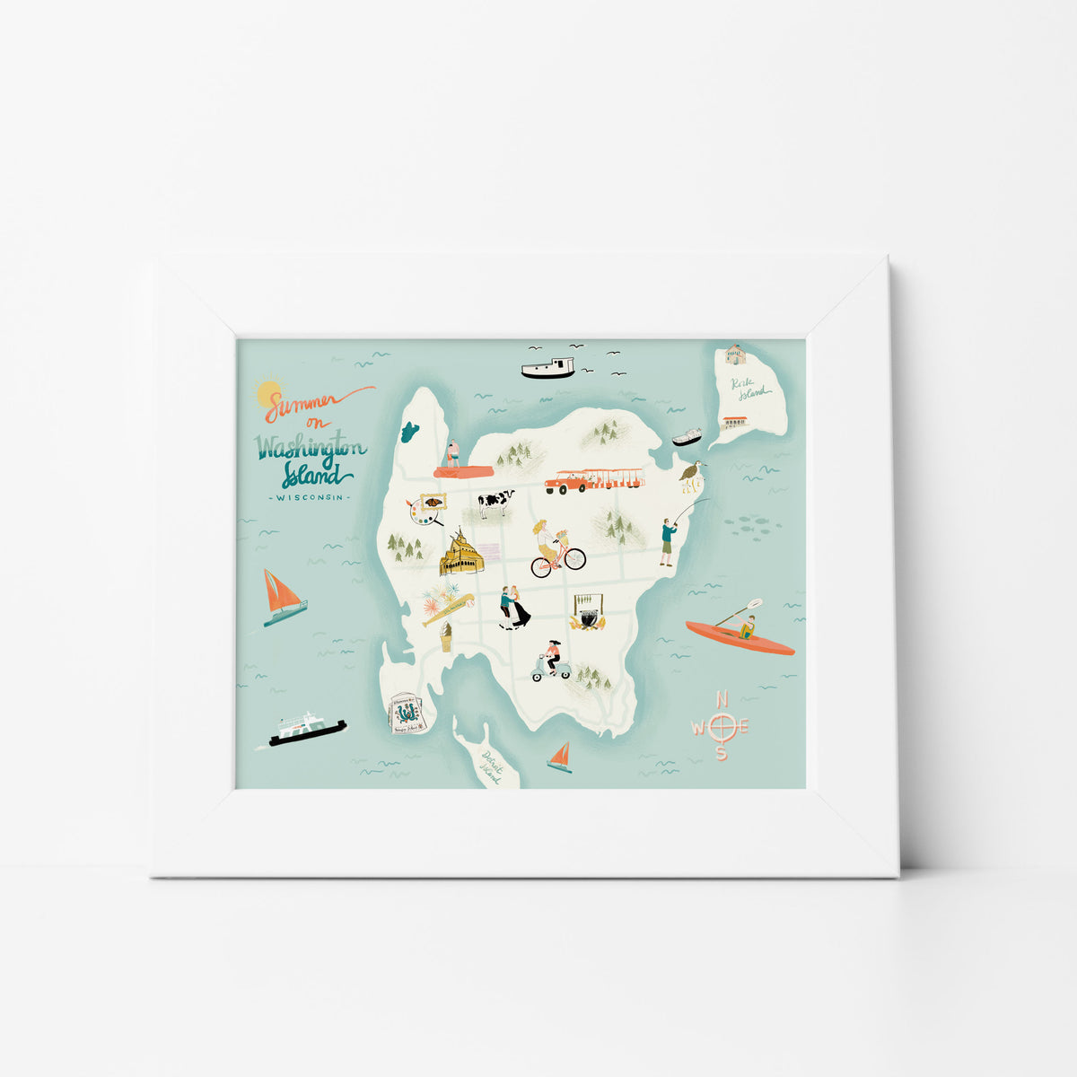 Summer on Washington Island Print